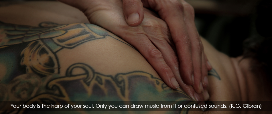 Your body is the harp of your soul. Only you can draw music form it or confused sounds